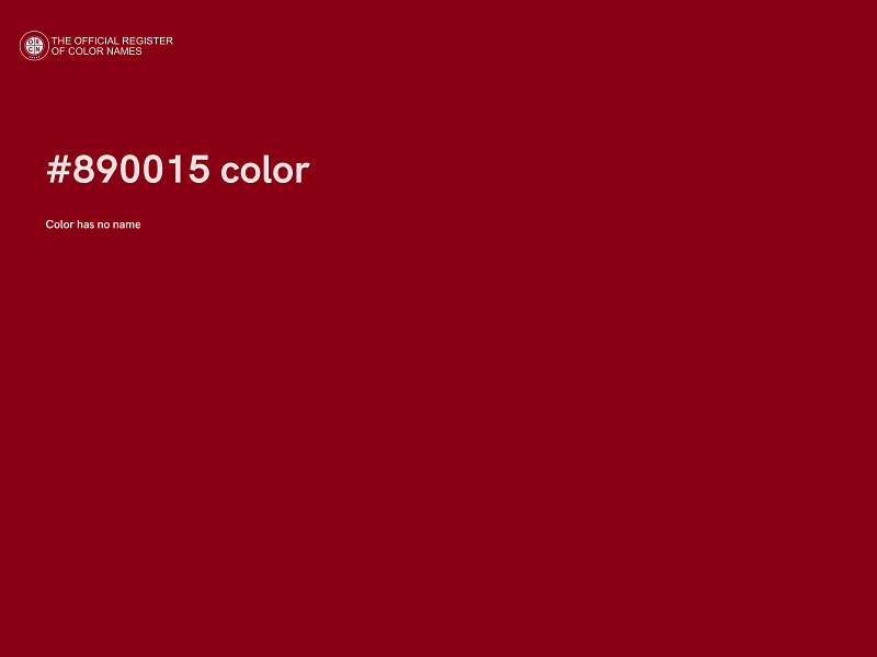 #890015 color image