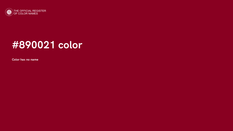 #890021 color image