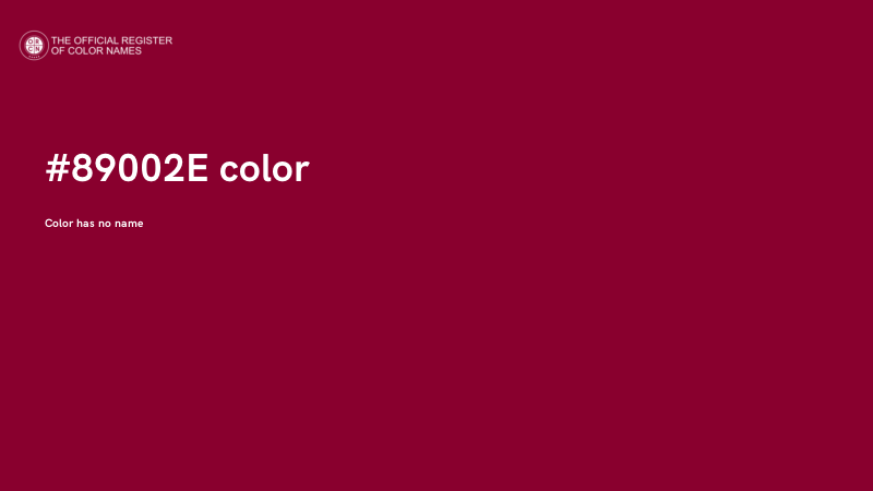 #89002E color image
