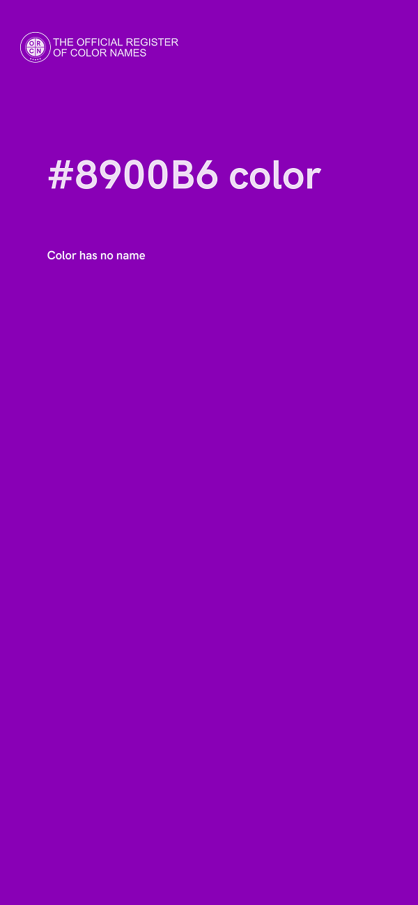 #8900B6 color image