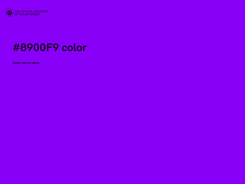 #8900F9 color image