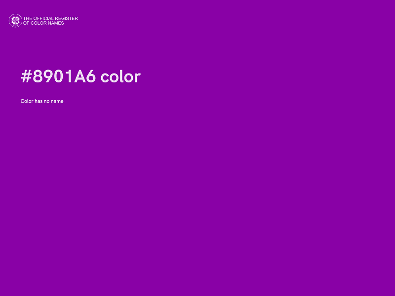 #8901A6 color image