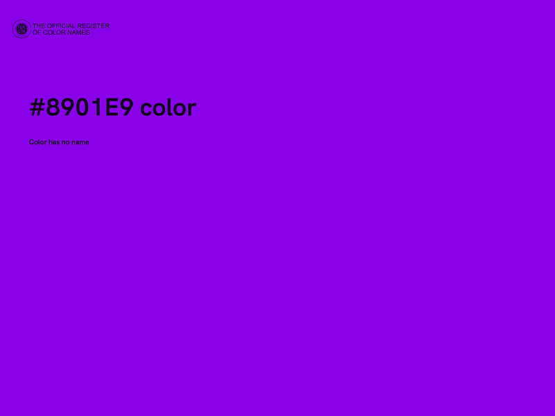 #8901E9 color image