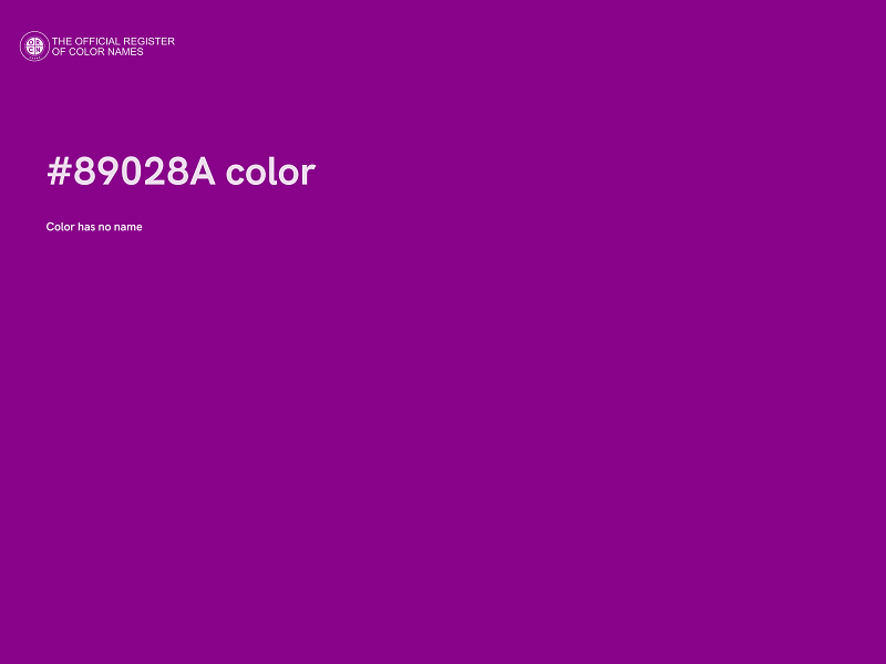 #89028A color image