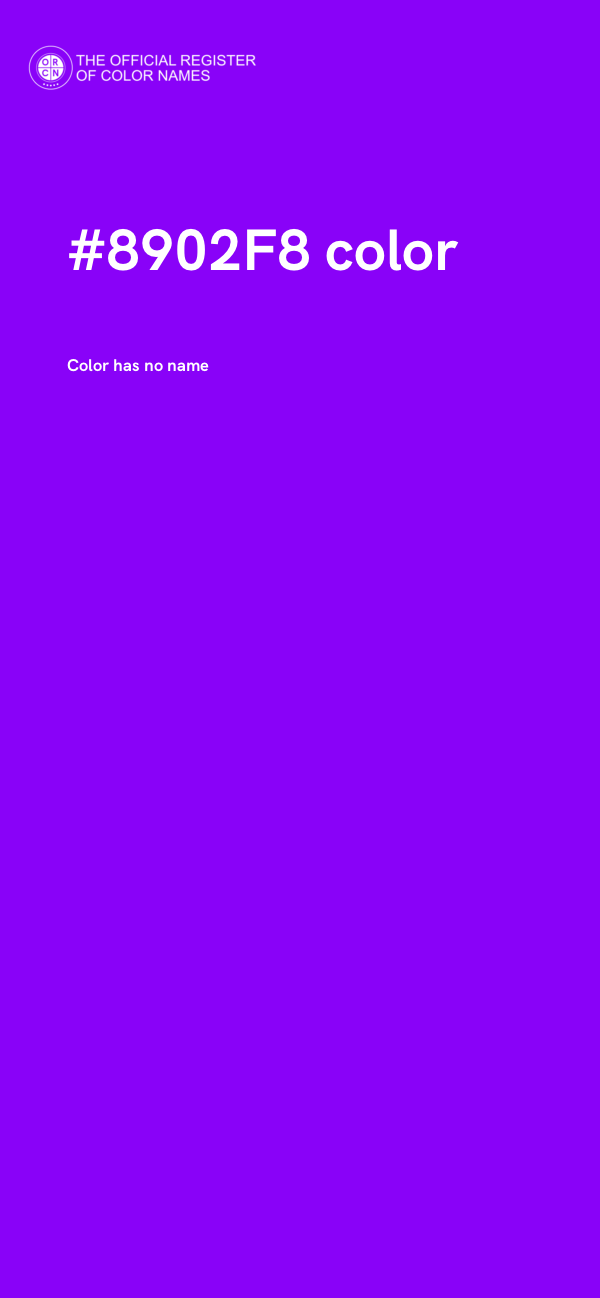 #8902F8 color image