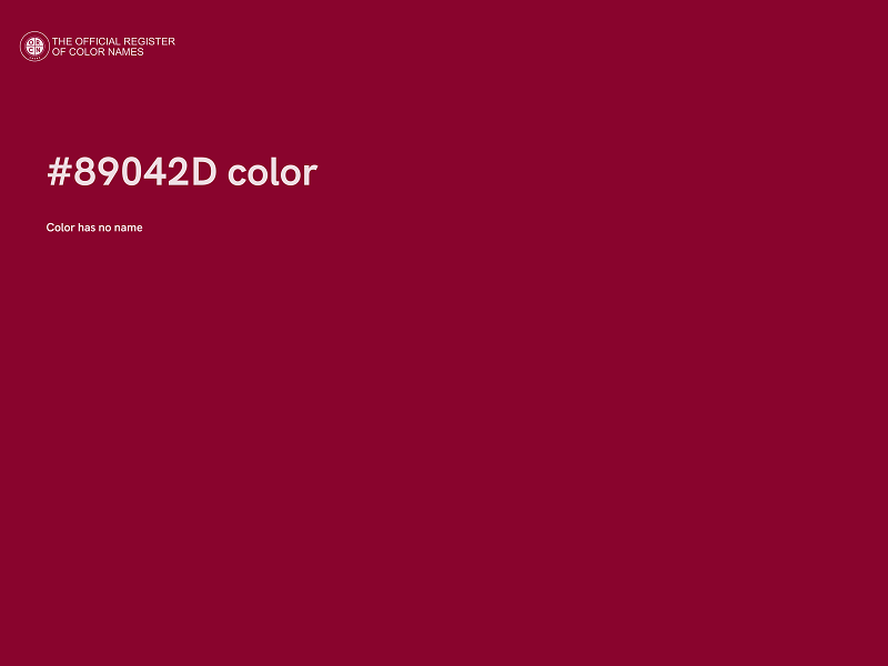 #89042D color image