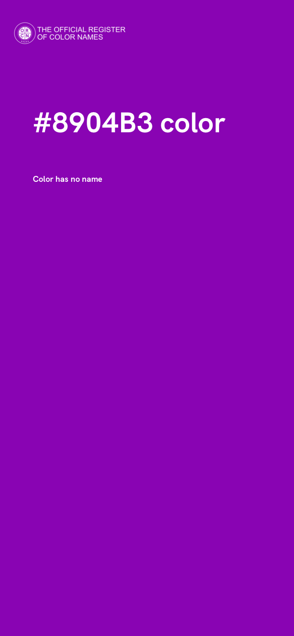 #8904B3 color image