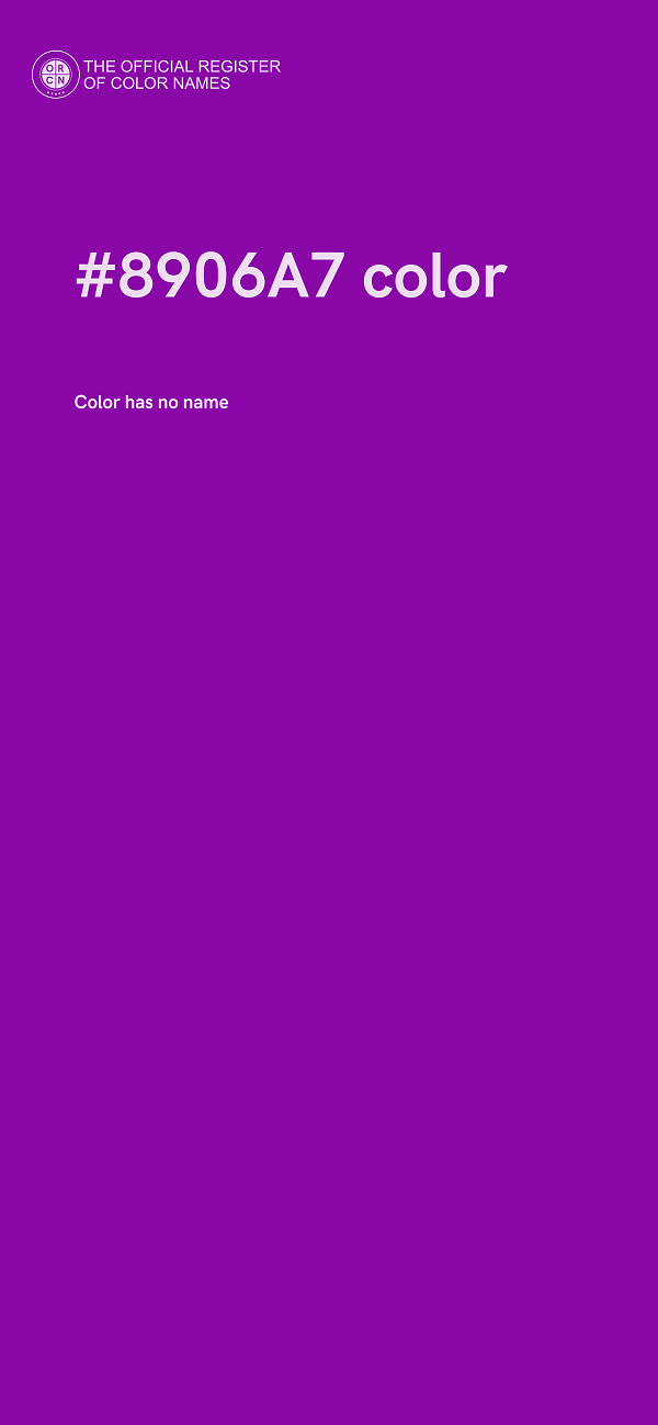 #8906A7 color image