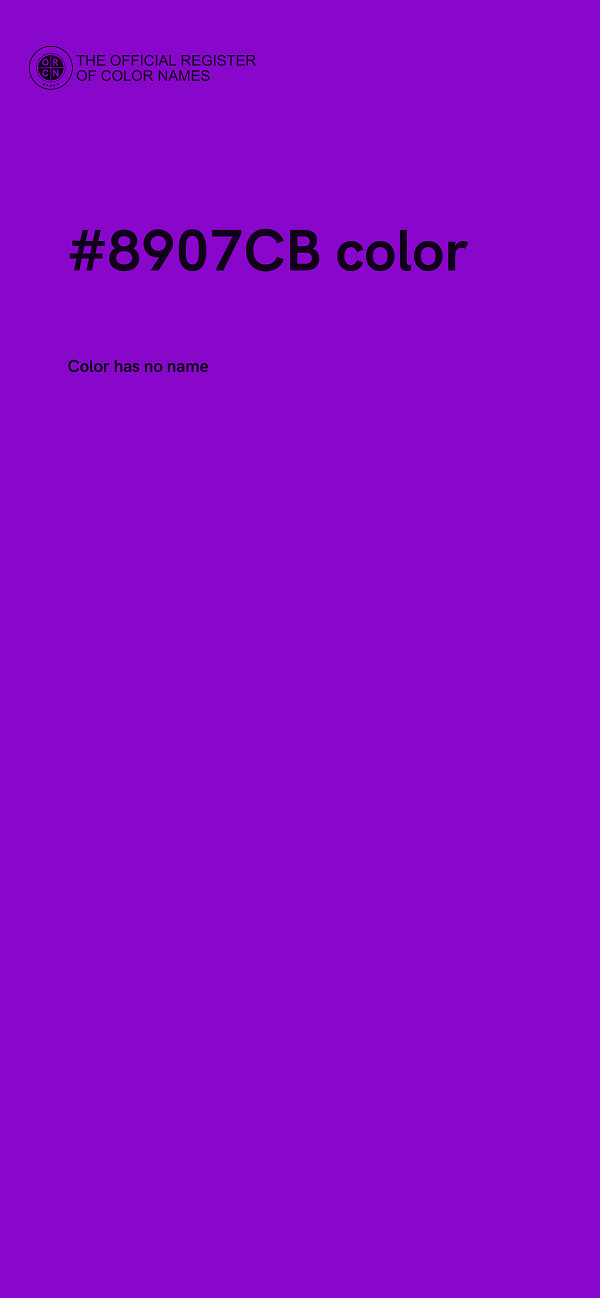 #8907CB color image