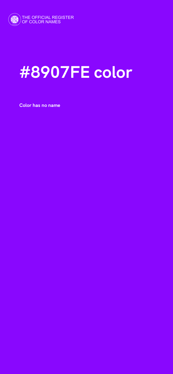 #8907FE color image