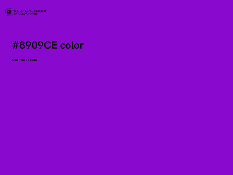 #8909CE color image