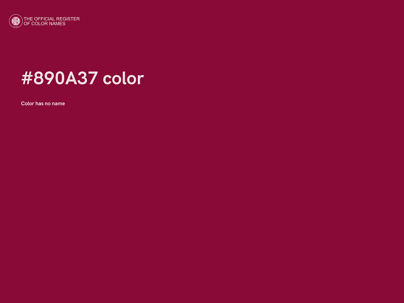 #890A37 color image