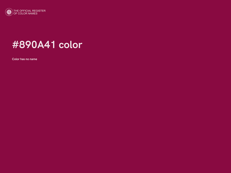 #890A41 color image