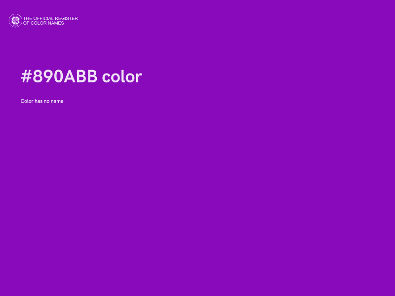 #890ABB color image