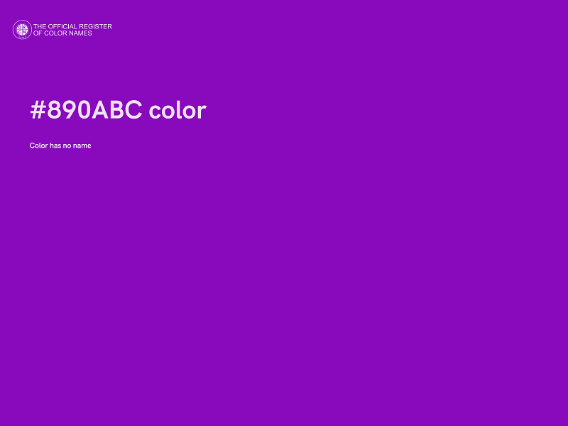 #890ABC color image