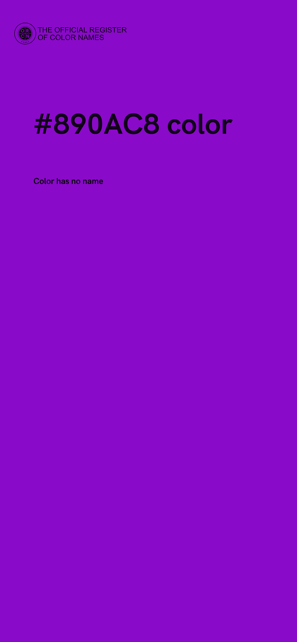 #890AC8 color image
