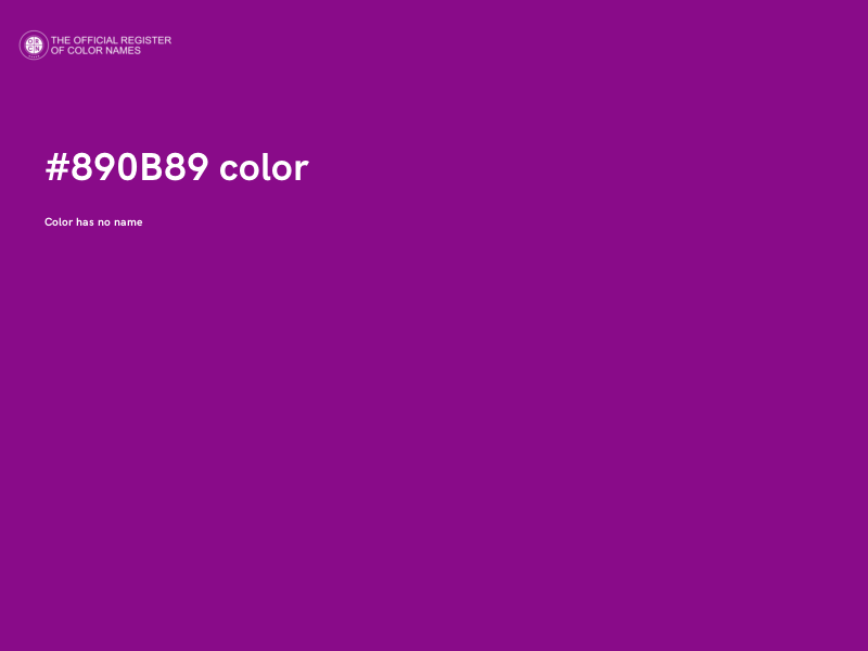 #890B89 color image