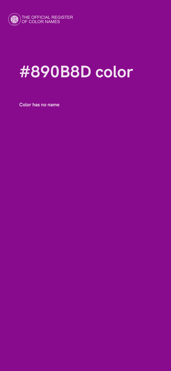 #890B8D color image
