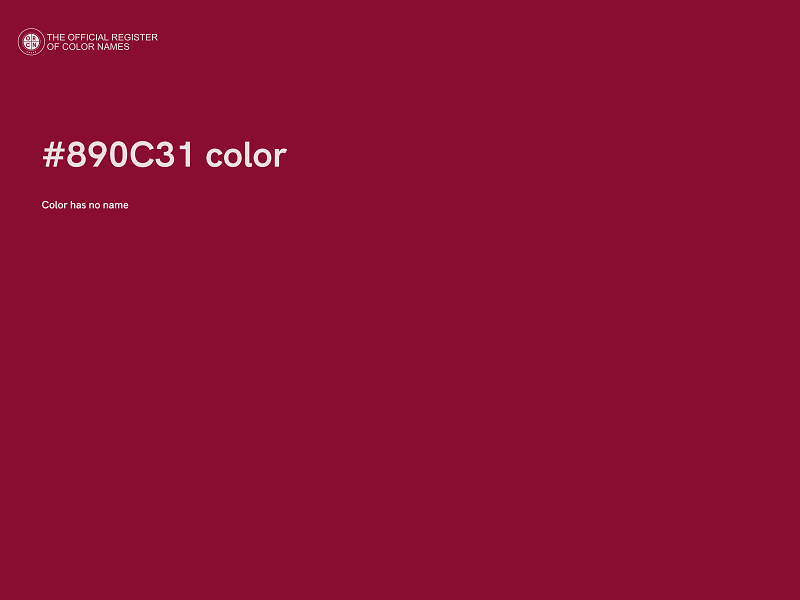 #890C31 color image