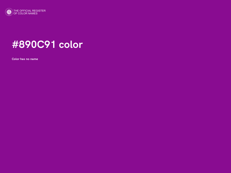 #890C91 color image