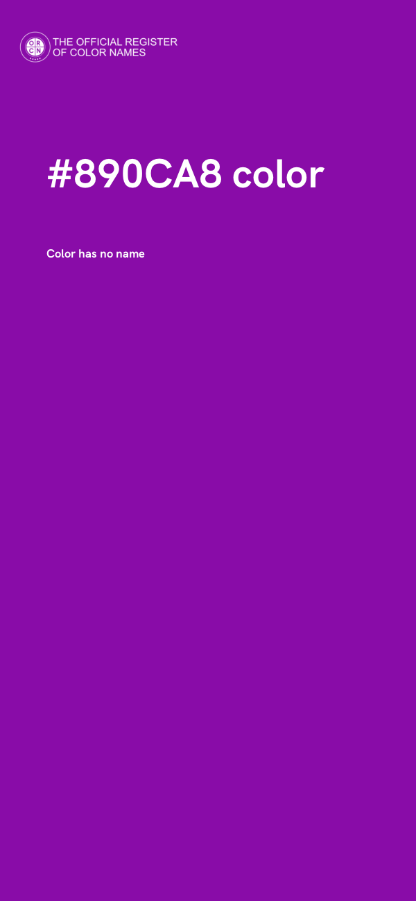 #890CA8 color image