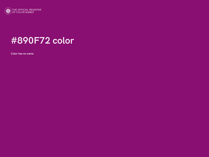 #890F72 color image