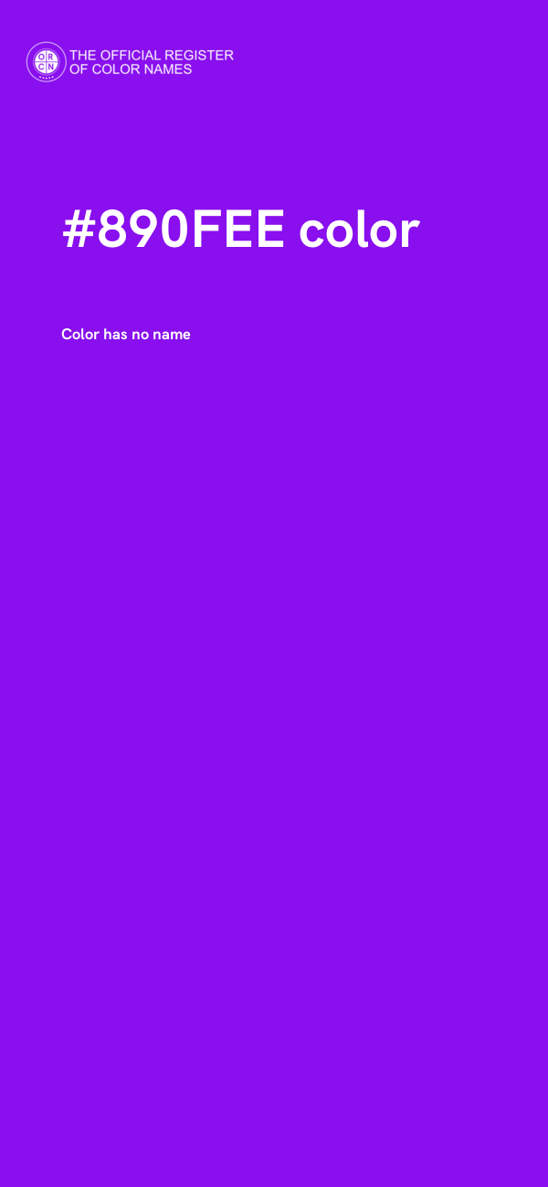 #890FEE color image
