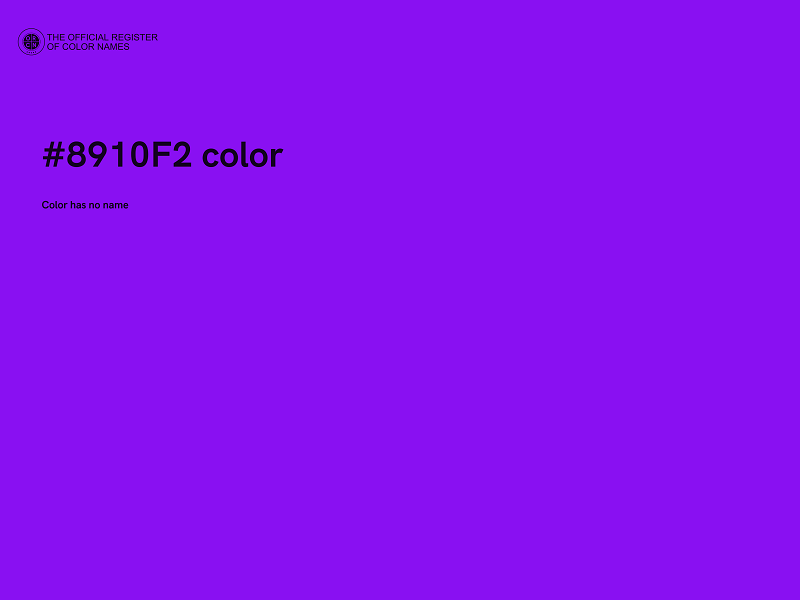 #8910F2 color image
