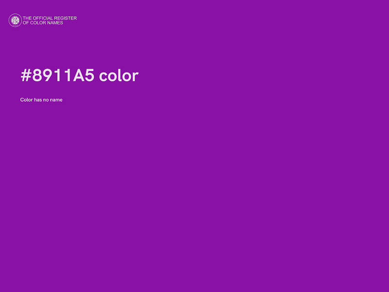 #8911A5 color image