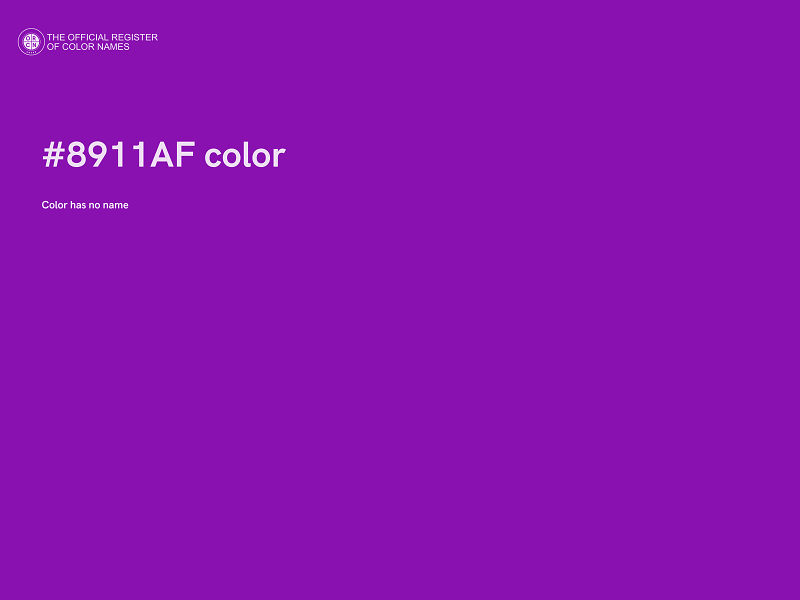 #8911AF color image