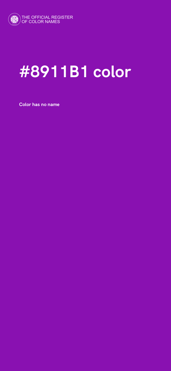 #8911B1 color image