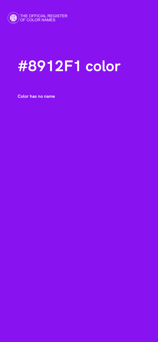 #8912F1 color image