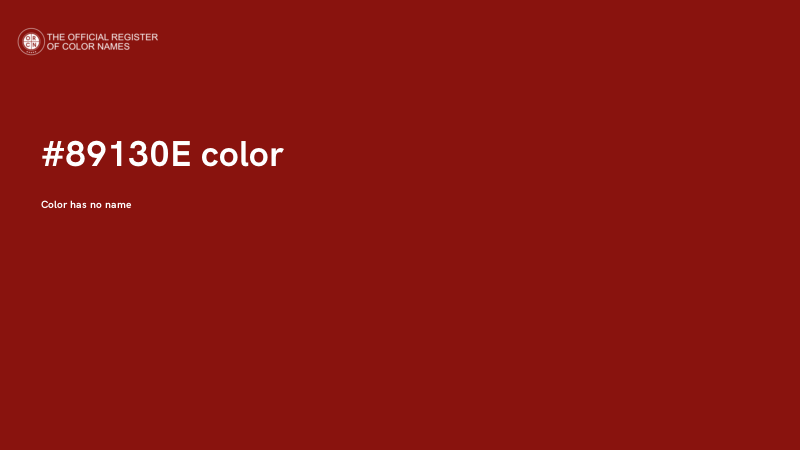 #89130E color image