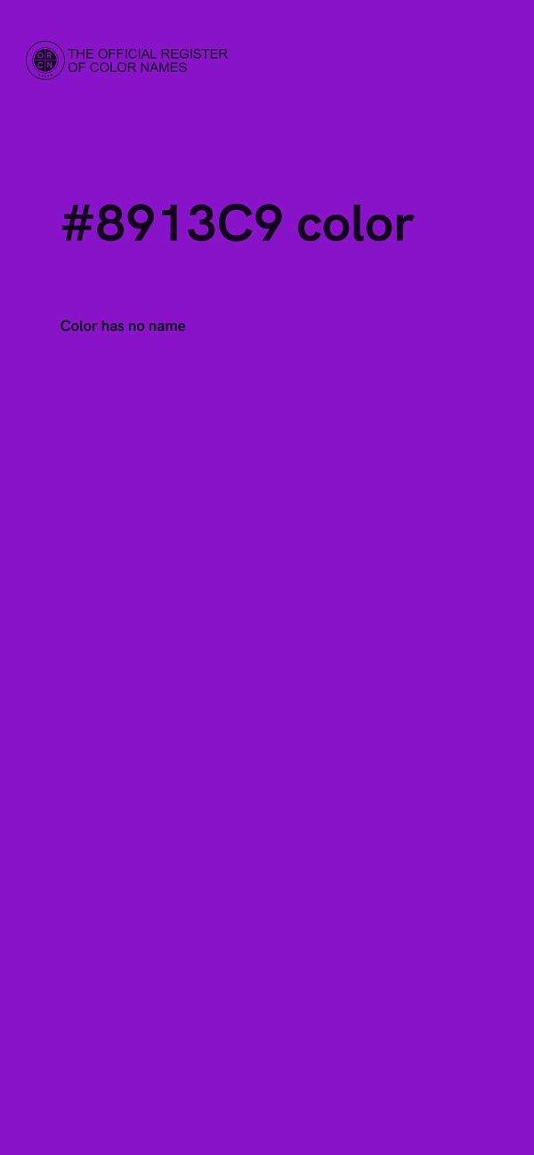 #8913C9 color image
