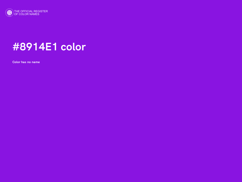 #8914E1 color image