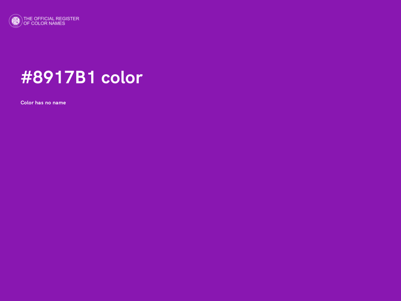 #8917B1 color image