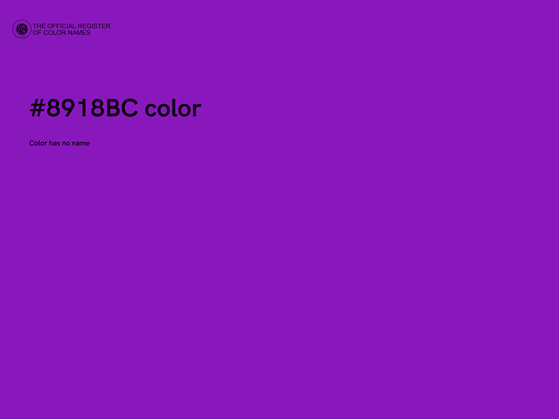 #8918BC color image