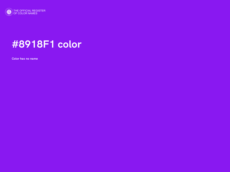 #8918F1 color image