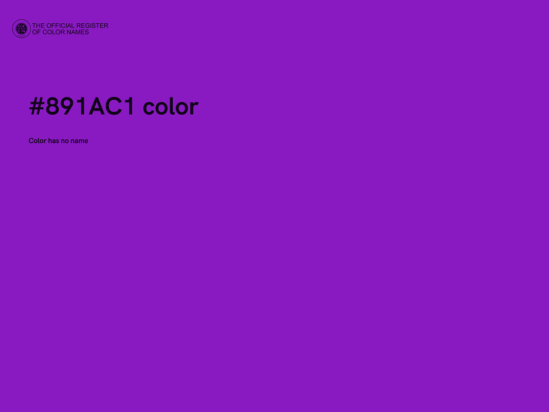 #891AC1 color image