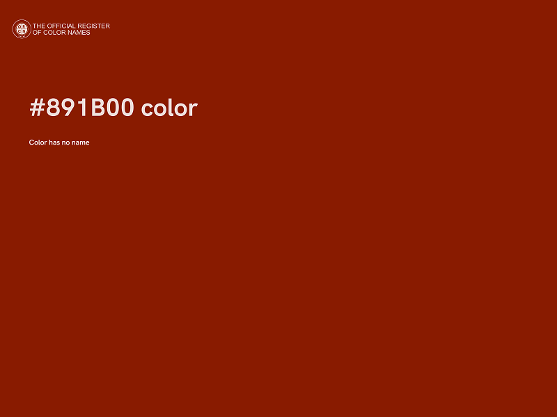 #891B00 color image