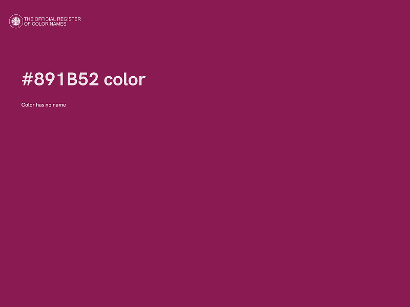 #891B52 color image