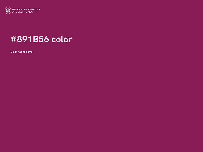 #891B56 color image