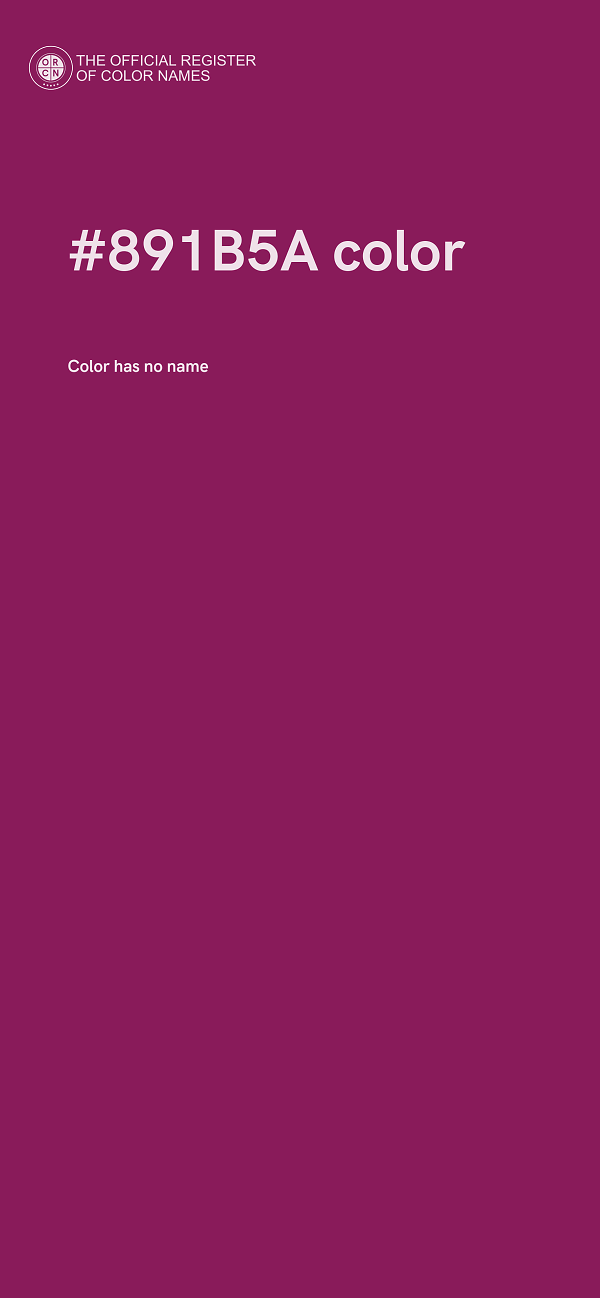 #891B5A color image