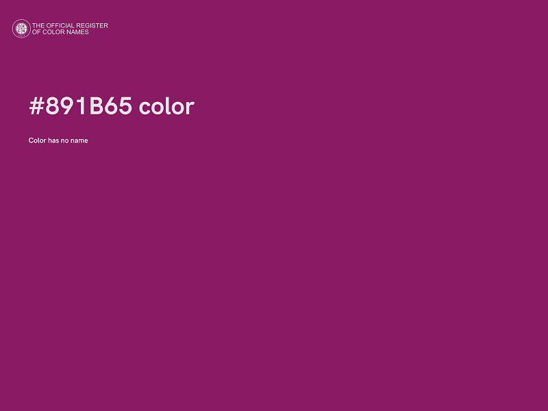 #891B65 color image