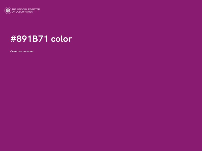 #891B71 color image