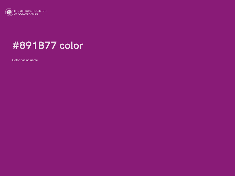 #891B77 color image