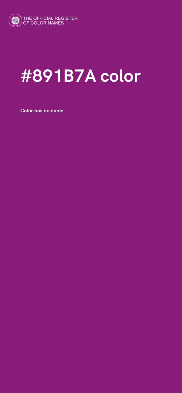 #891B7A color image
