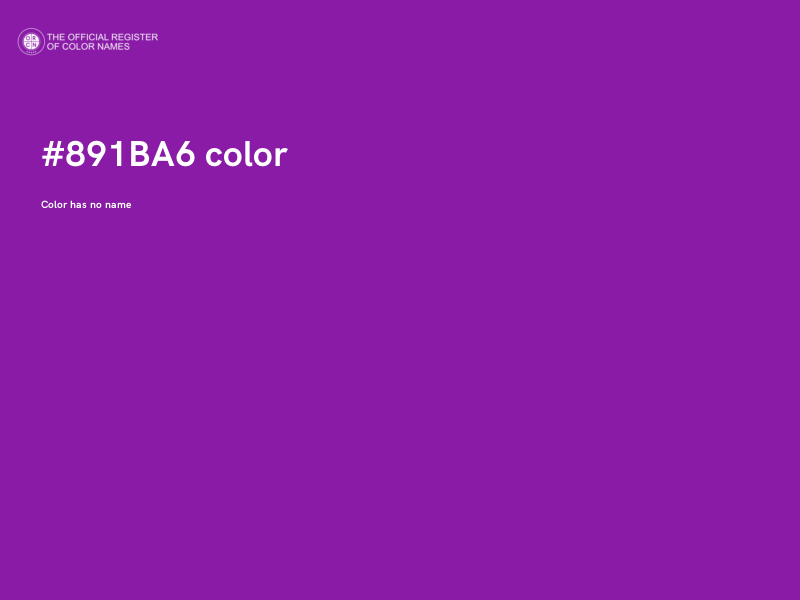 #891BA6 color image