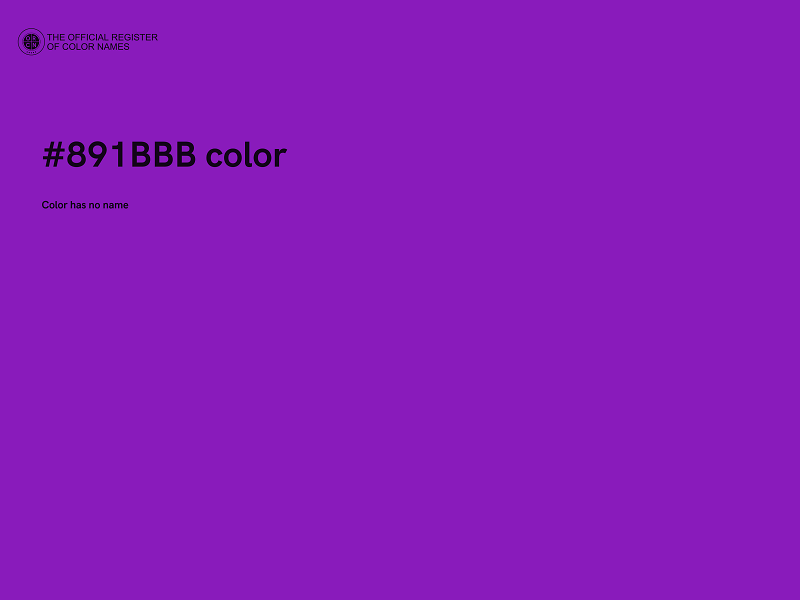 #891BBB color image