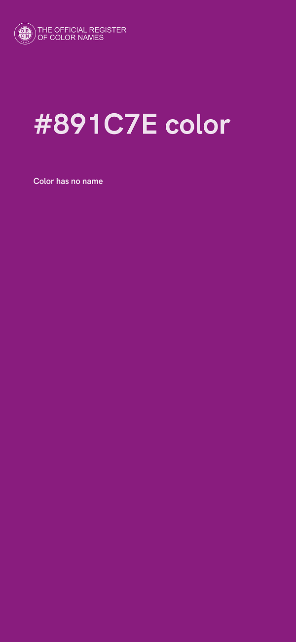 #891C7E color image
